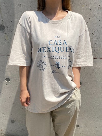 카사 남녀공용 오버핏 박시 스트릿 반팔티셔츠 3color