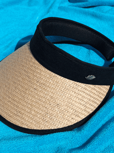 라탄 썬캡 여자 선캡 밀짚 여름 자외선차단 캡모자 2color